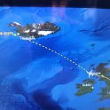 On the way to Reykjavik - Flight path