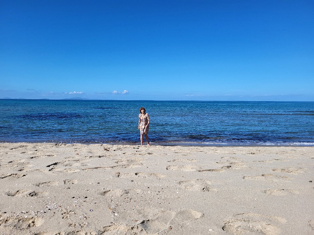 The beach was very peaceful